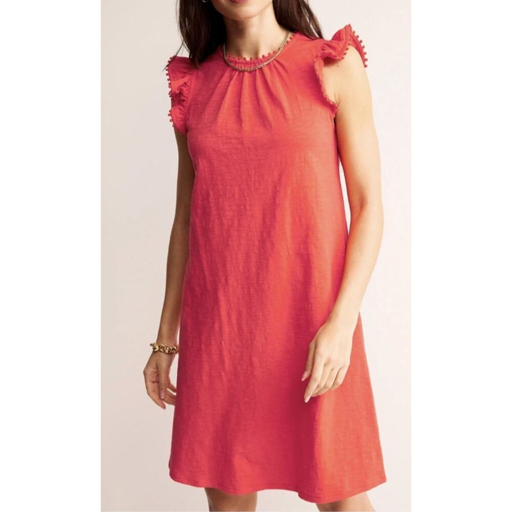 Boden Orange/Red Mini Dress - Picture 2 of 7
